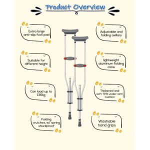 Foldable Crutches - OVerview