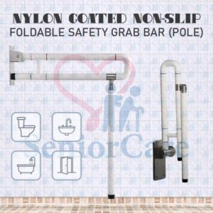 Nylon Coated Upfolding Grab Bar Grabber Foldable Folding with Pole - Avatar