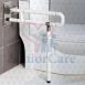 Nylon Coated Upfolding Grab Bar Grabber Foldable Folding with Pole - Toilet Safety Actual