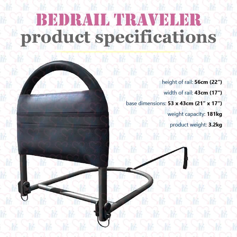 Bed Rail Advantage Traveler Product Specifications