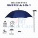 2 in 1 Walking Stick Umbrella