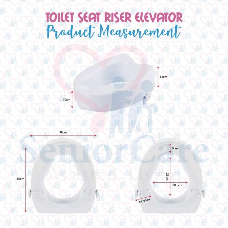Toilet Seat Riser Elevator Installation ProductMeasurement