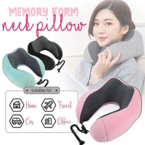 Upgraded High Quality Compact U-shapes Neck Support Cushion Pillow Travel Essential Foldable - Showcase