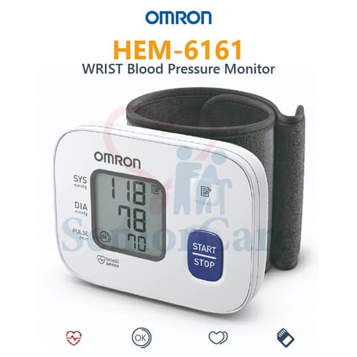 Omron Wrist Blood Pressure Monitor HEM-6161