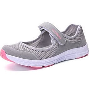 Velcro Shoes for Women -Light Grey