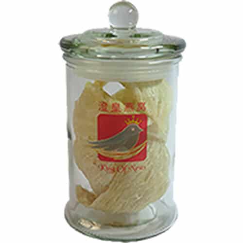 Super Grade A (Bai Yan) Dried Whole Bird's Nest 50g - Glass Bottle