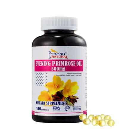 Primrose oil supports skin, nails, scalp, and hair health.