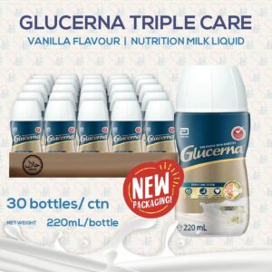 Glucerna Triple Care 220ml Ready To Drink Sold in Carton of 30 Ready Stock in Singapore