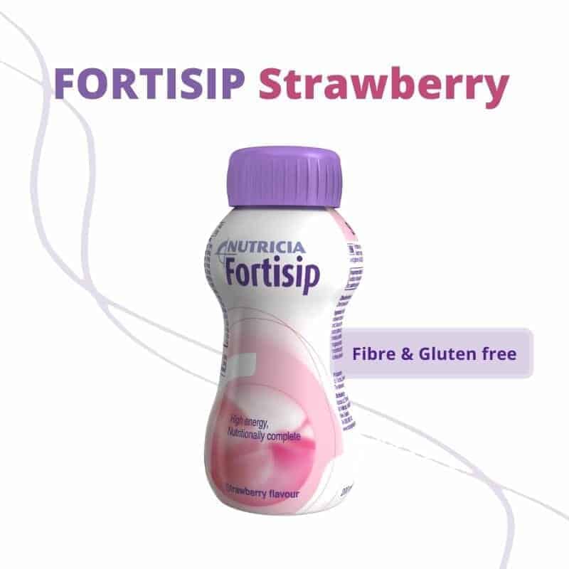 Nutricia Fortisip Vanilla Strawberry Chocolate 200ml -Strawberry