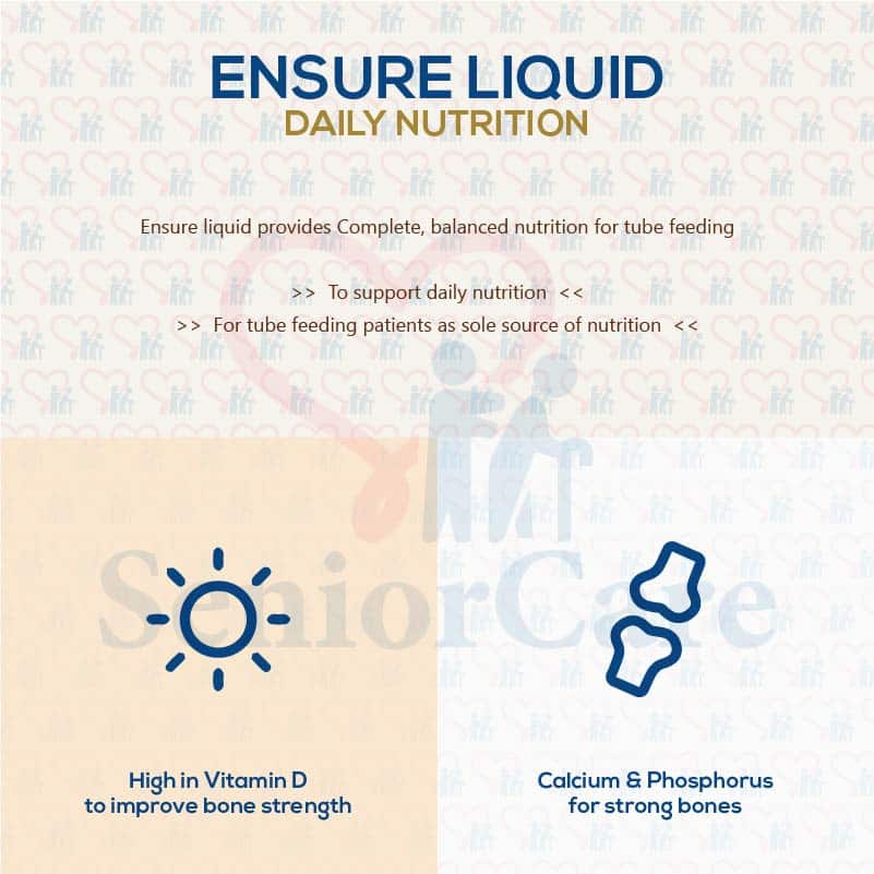 Ensure Original Nutrition Milk Liquid Product Features High Vitamin D Calcium Strong Bones