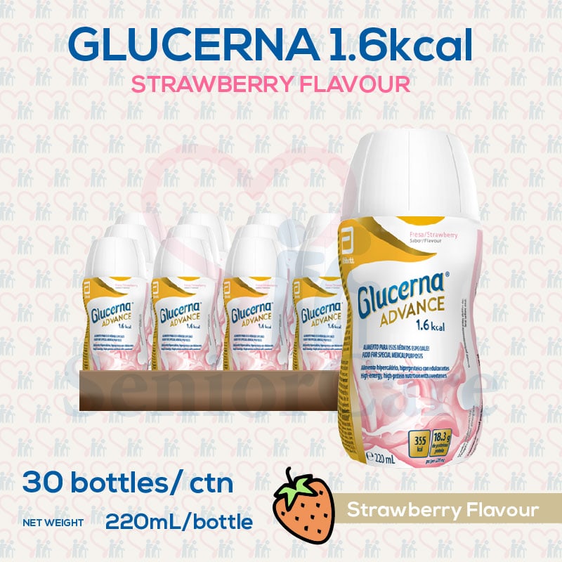 Glucerna Plus 1.6kcal Carton Strawberry Flavour