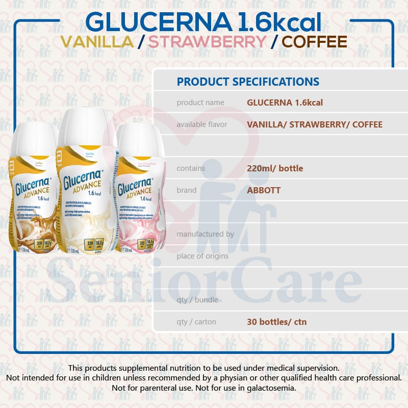 Glucerna Plus 1.6kcal Product Specifications