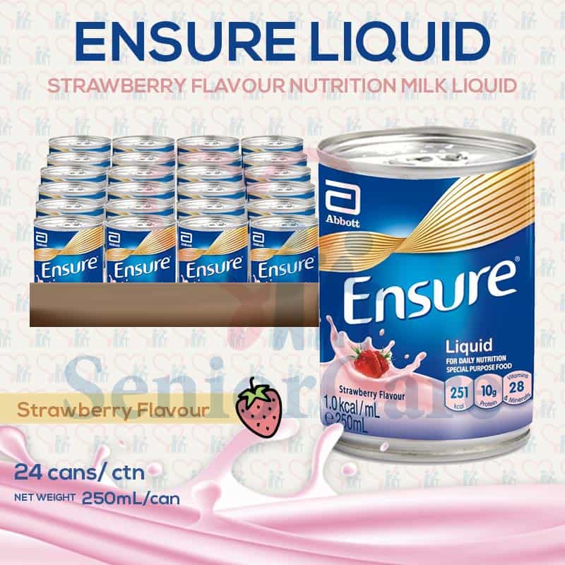 Abbott Ensure Liquid Strawberry Carton of 24