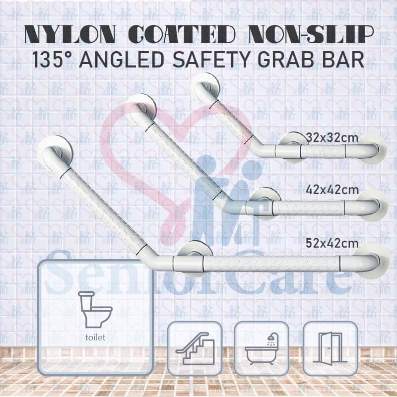 Nylon Coated Grab Bar-Angled
