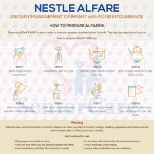 Nestle Alfare 400g Milk powder for Infant with Food Intolerance - Prepararion