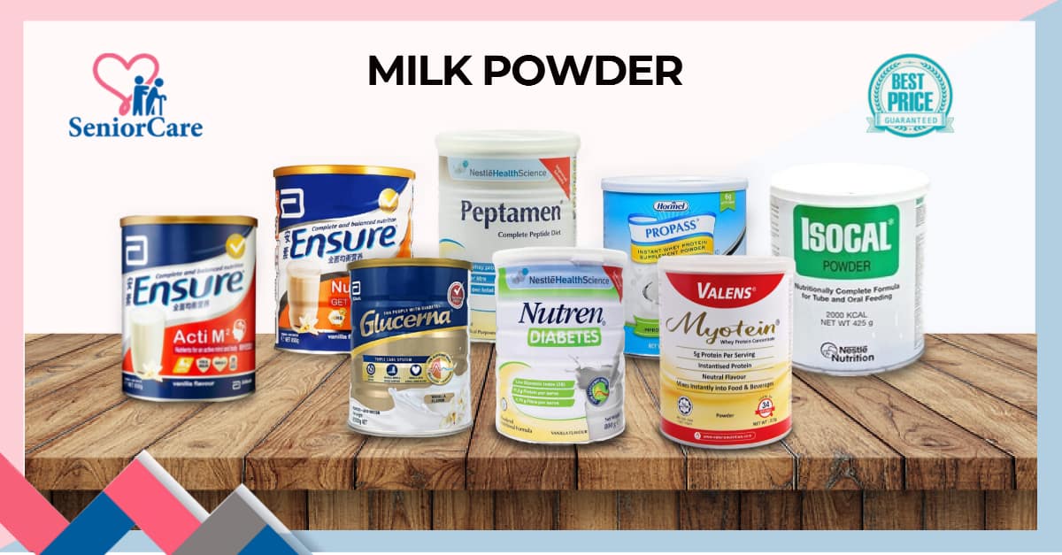 Milk Powder- ensure, glucerna, myotein, optimum boost, etc