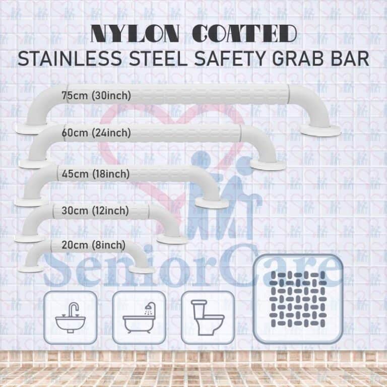 HappyBath Stainless Steel Nylon Grab Bar