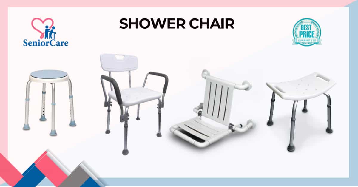 Consider installing a shower chair for added safety and comfort for our seniors while showering - there are backrests and handles, wall mounted with legs, foldable, and adjustable height seats. 