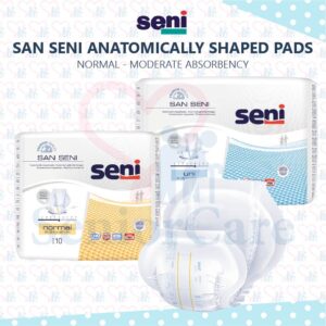 Seni Care San Seni Normal Uni Anatomically Insert Pad Adult Patient Diaper Incontinences Care Sensitive Skin