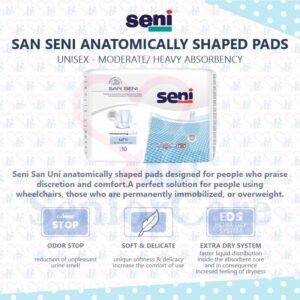 Seni Care San Seni Normal Uni Anatomically Insert Pad Adult Patient Diaper Incontinences Care Sensitive Skin Product Features
