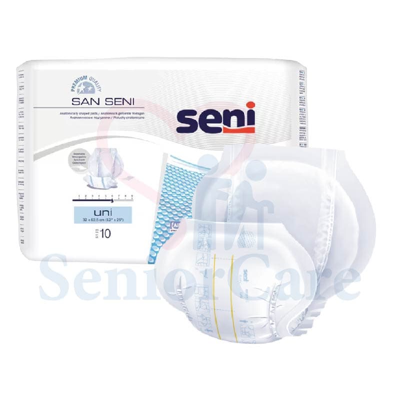 Seni Care San Seni Uni Anatomically Insert Pad Adult Patient Diaper Incontinences Care Sensitive Skin Unisex