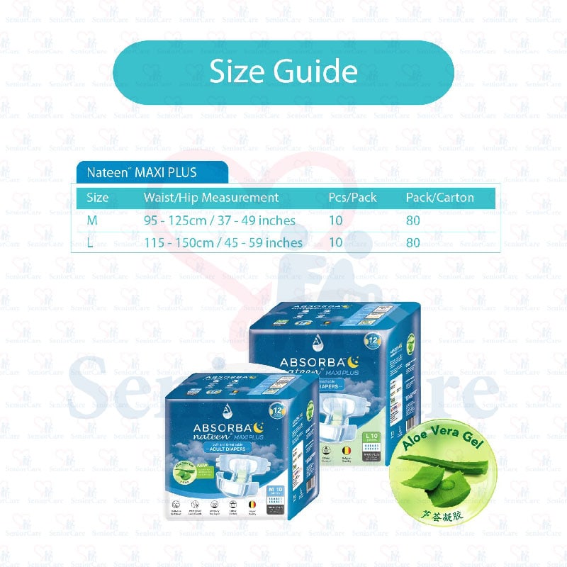 SeniorCare - Absorba Nateen Maxi Plus Adult Diapers - PURCHASE NOW!