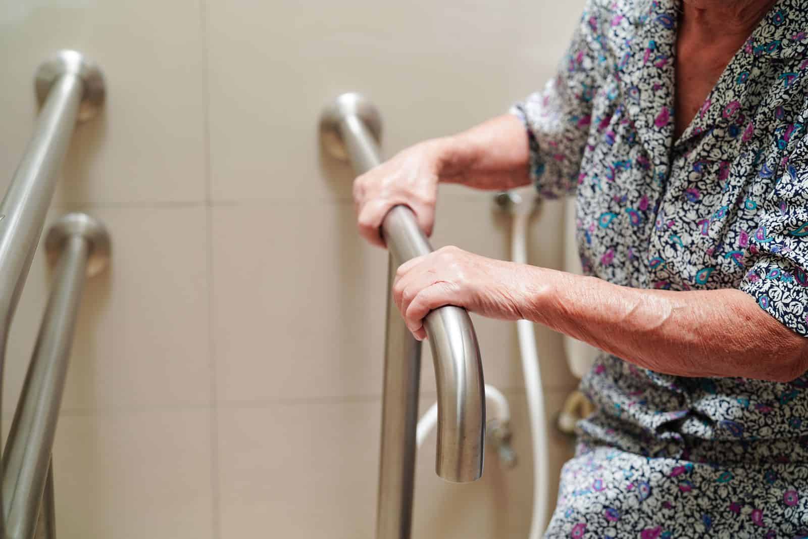 Safety Grab Bars in Bathroom for Elderly.
