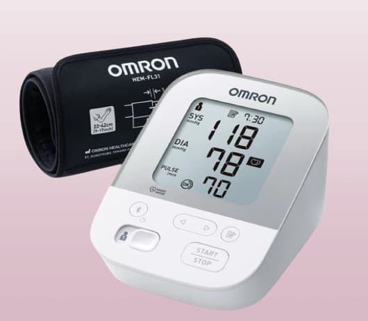 The most noteworthy feature of an OMRON X4 Smart Automatic Blood Pressure Monitor is keeping monitoring records on your mobile device via Bluetooth. 