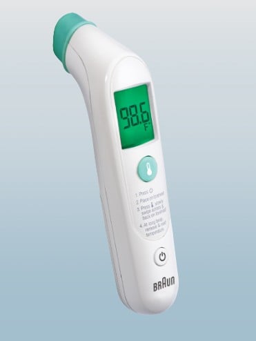 The Braun Sensian Swipe 5 Forehead Thermometer