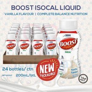 Nestle Boost Isocal Milk Liquid 200ml Carton of 24