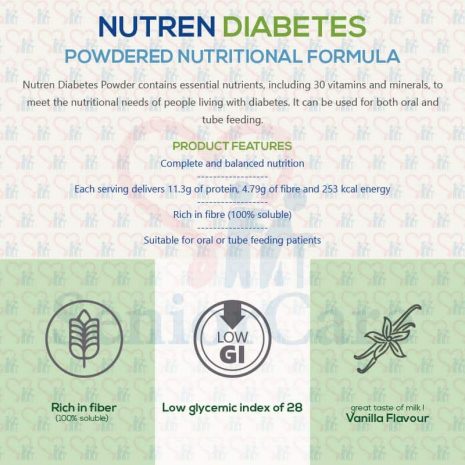Nestle Nutren Diabetes Milk Powder 800g - Value Pack Product Features