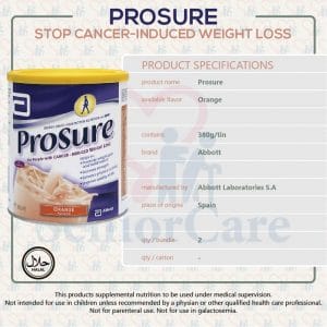 Abbott Prosure Powder Orange 380g - Product Specification