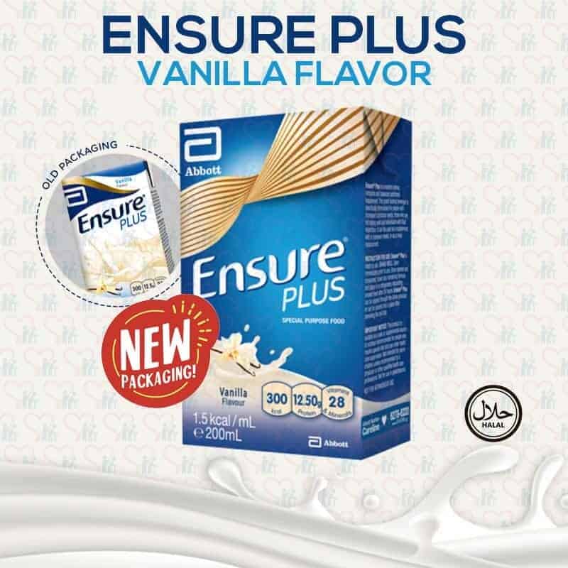 Ensure Plus Vanilla flavour 200ml packet 1.5kcal per ml Abbott