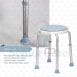 Swivel Adjustable height Shower Stool - Easy Turn Twist Protect Back Best for Elderly Back Injury Patient - Twisting Chair Height can be Adjusted Large Tip Anti Slip with Safety Clips