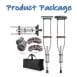 Foldable Crutches - Package