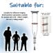 Foldable Crutches - Suitable