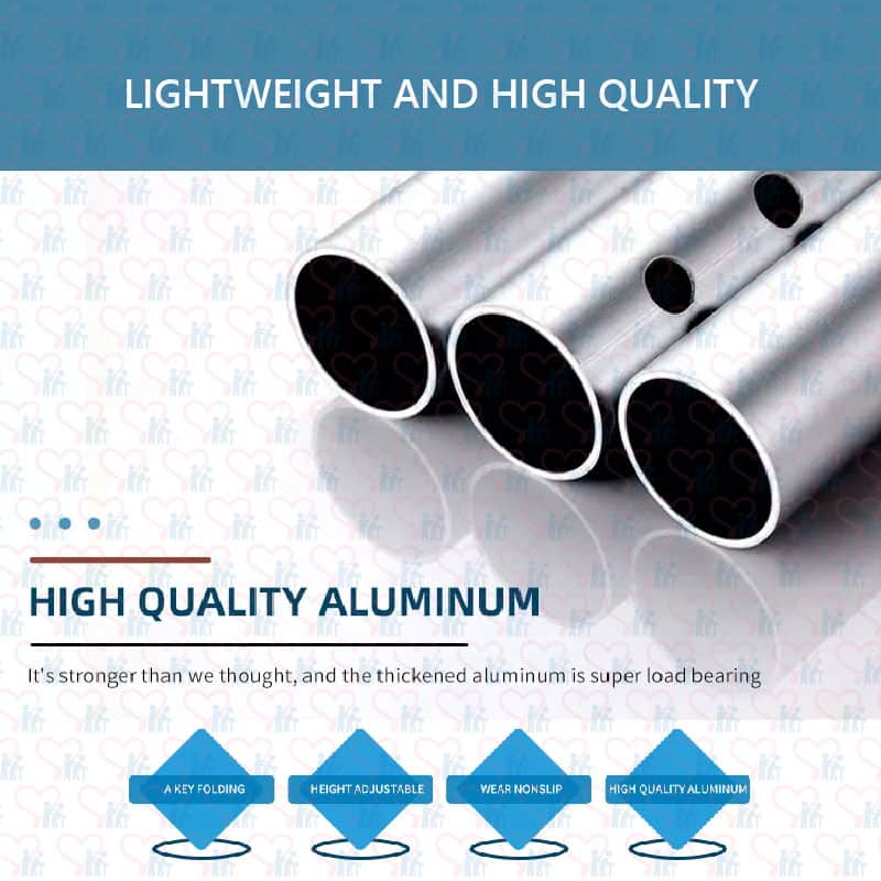 Lightweight Foldable Adjustable Height Walking Frame