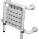 Wall Mounted Shower Seat with Backrest - 3