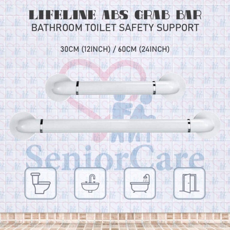 Lifeline High Impact ABS PVC Safety Grab Bar Support Handle Toilet Bathroom Shower