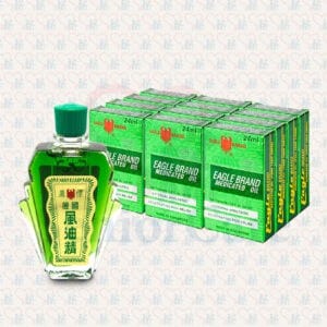 EAGLE BRAND MEDICATED OIL PLEASANT NATURAL SCENT SAVE MORE IN DOZEN AROMATIC