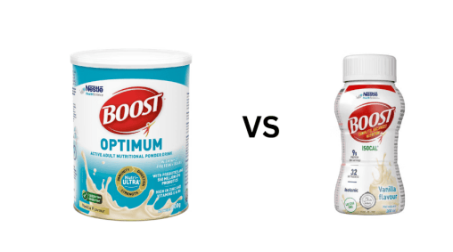 Boost compared to Ensure Life vs Fresubin Vanilla Powder- Reviews of ...