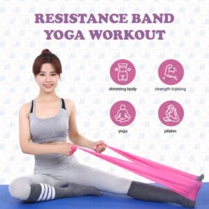 *Set of 2* Yoga & Pilates Elastic Band