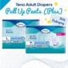TENA Plus Adult Diaper Pull Up Pants Diapers