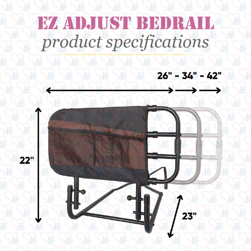 EZ Adjust Bed Rail Product Specifications