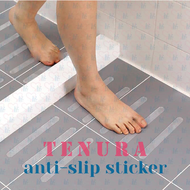 Tenura Anti Slip Sticker doesn't retain bacteria as typical bath mats do. It's more sanitary and simpler to clean.