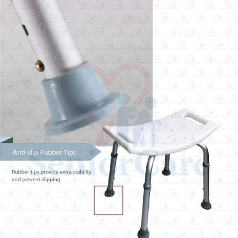 Shower Chair-Normal AntiSlipTips Shower Chair-Normal AntiSlipTips