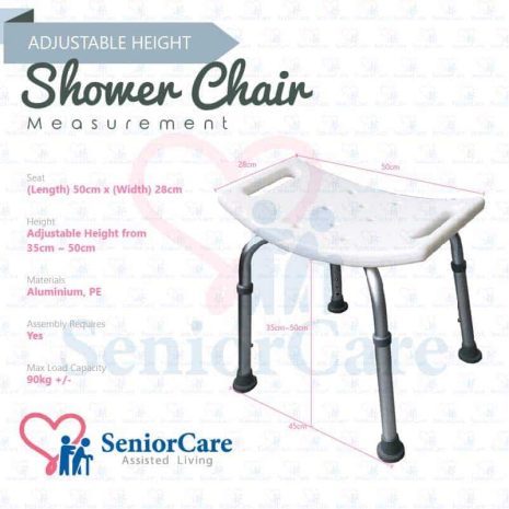 Shower Chair-Normal Measurement