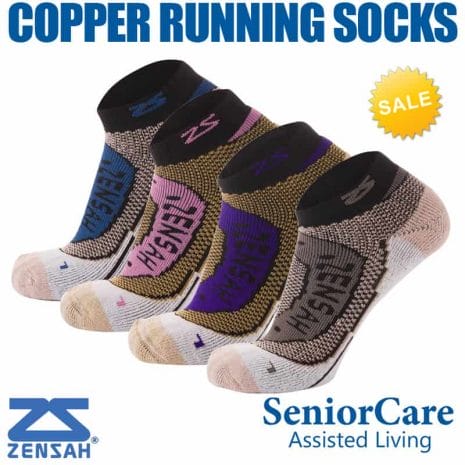 Copper Running Socks