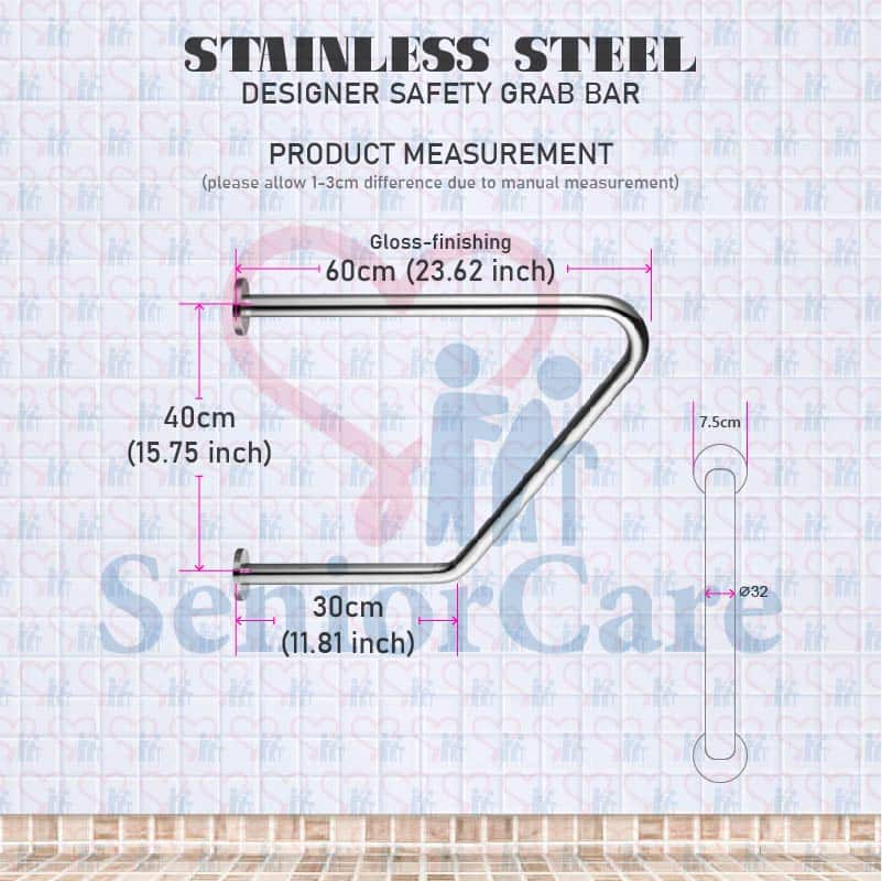 SS-Designer Grab Bar Measurement
