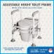 Adjustable Toilet Frame